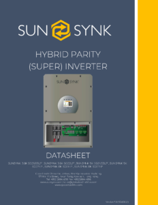 SunSynk Hybrid Inverter 3-8kWh Datasheet